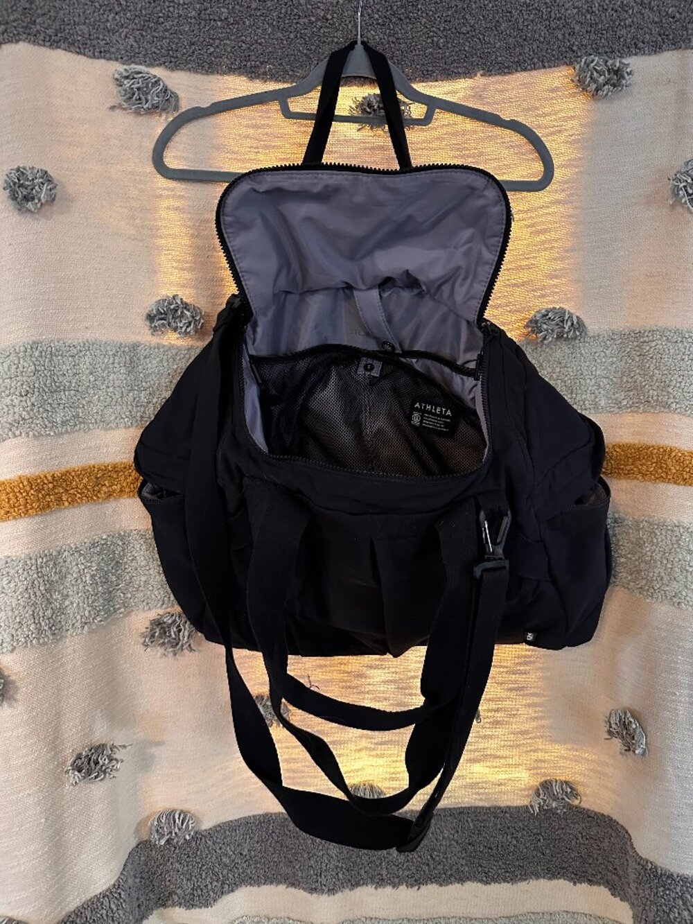 Athleta Kinetic Gym Duffle Bag - Black